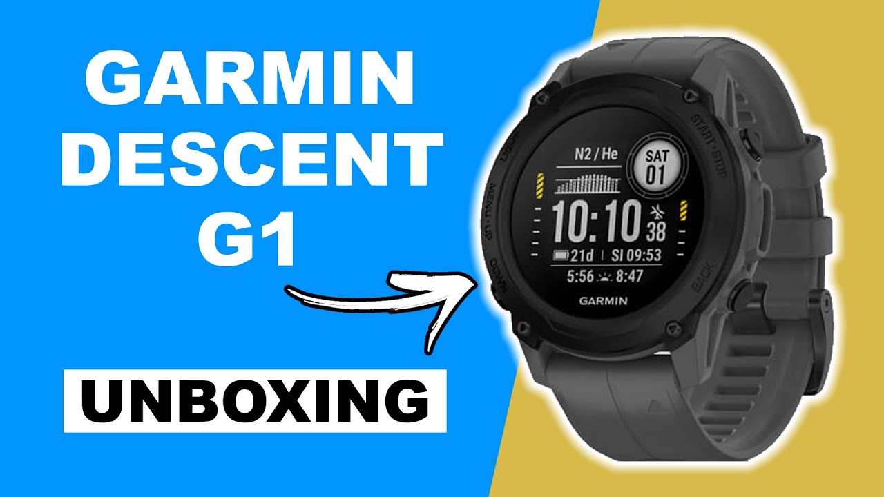 Garmin Descent G1 Slate Gray Unboxing and Review