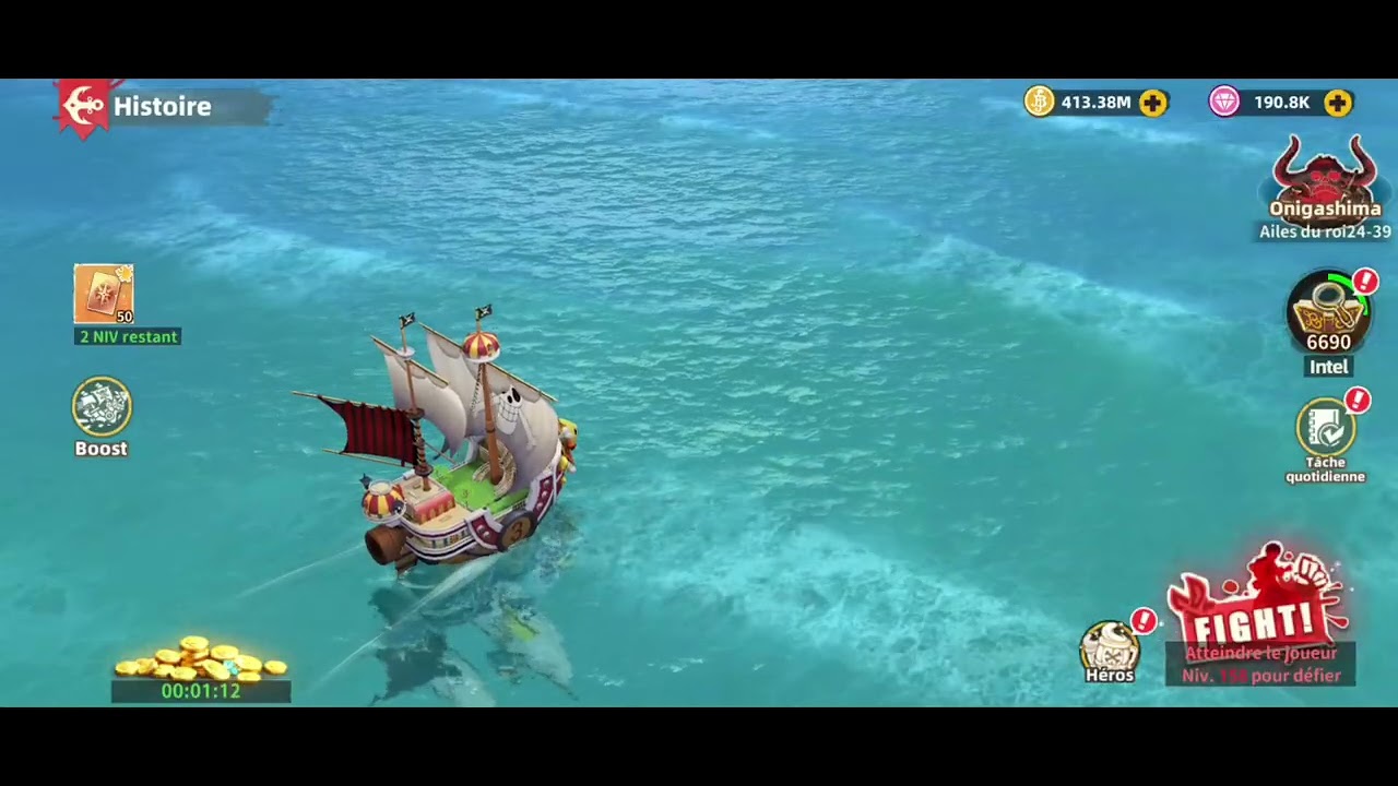 Roi des voiles 100 millions de puissance/ astuces @vaiollantgame 