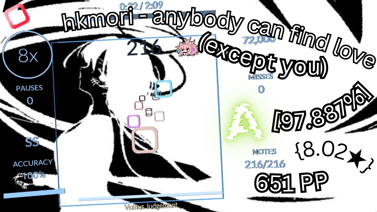 (Rhythia) hkmori - anybody can find love (except for you) [97.887%] NP HL {With HandCam}