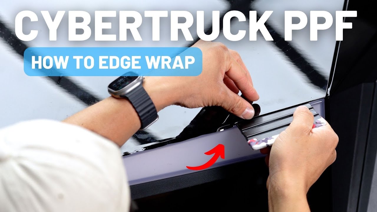 How To Wrap PPF Around Cybertruck Stainless Steel Edges