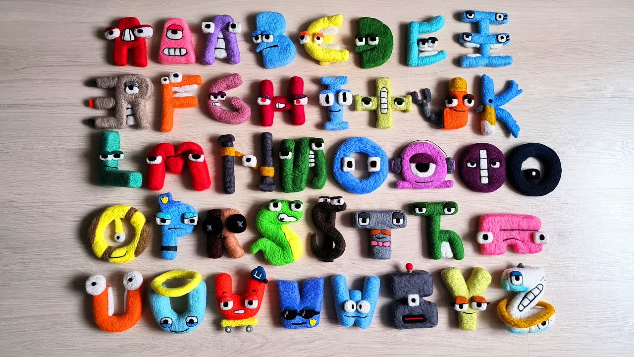 Unifon Alphabet Lore (Evan Arts version) Satisfying Needlefelt Art Full Compilation