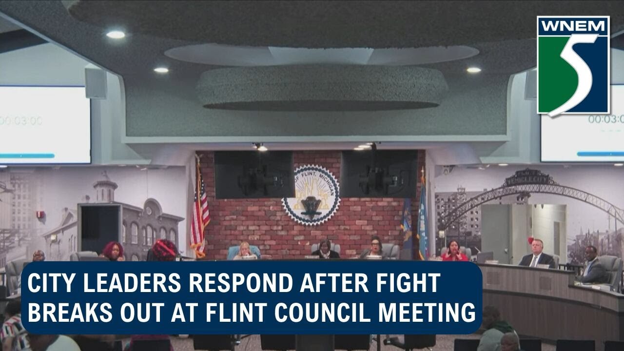 City leaders respond after fight breaks out at Flint council meeting