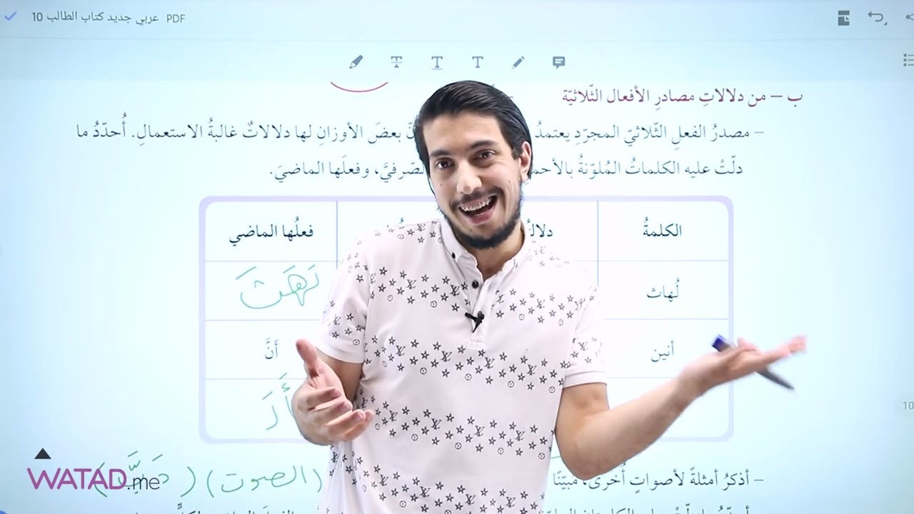 حل تدريبات قاعدة مصادر الأفعال الثلاثية للصف العاشر من الوحدة الرابعة لكتاب الطالب لمادة العربي ج2