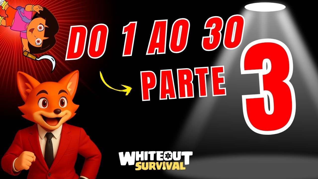 SÉRIE DO 1 AO 30 -  PARTE 3 - RAPOSO ENCURRALADO  - WHITEOUT SURVIVAL DICAS