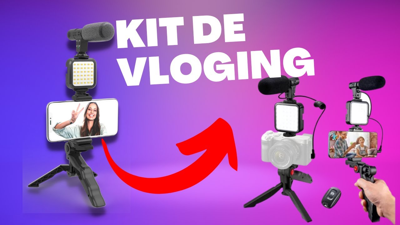 🔥 KIT VLOGGING BARATO PARA CELULAR 🎤 🤳🏽🎥