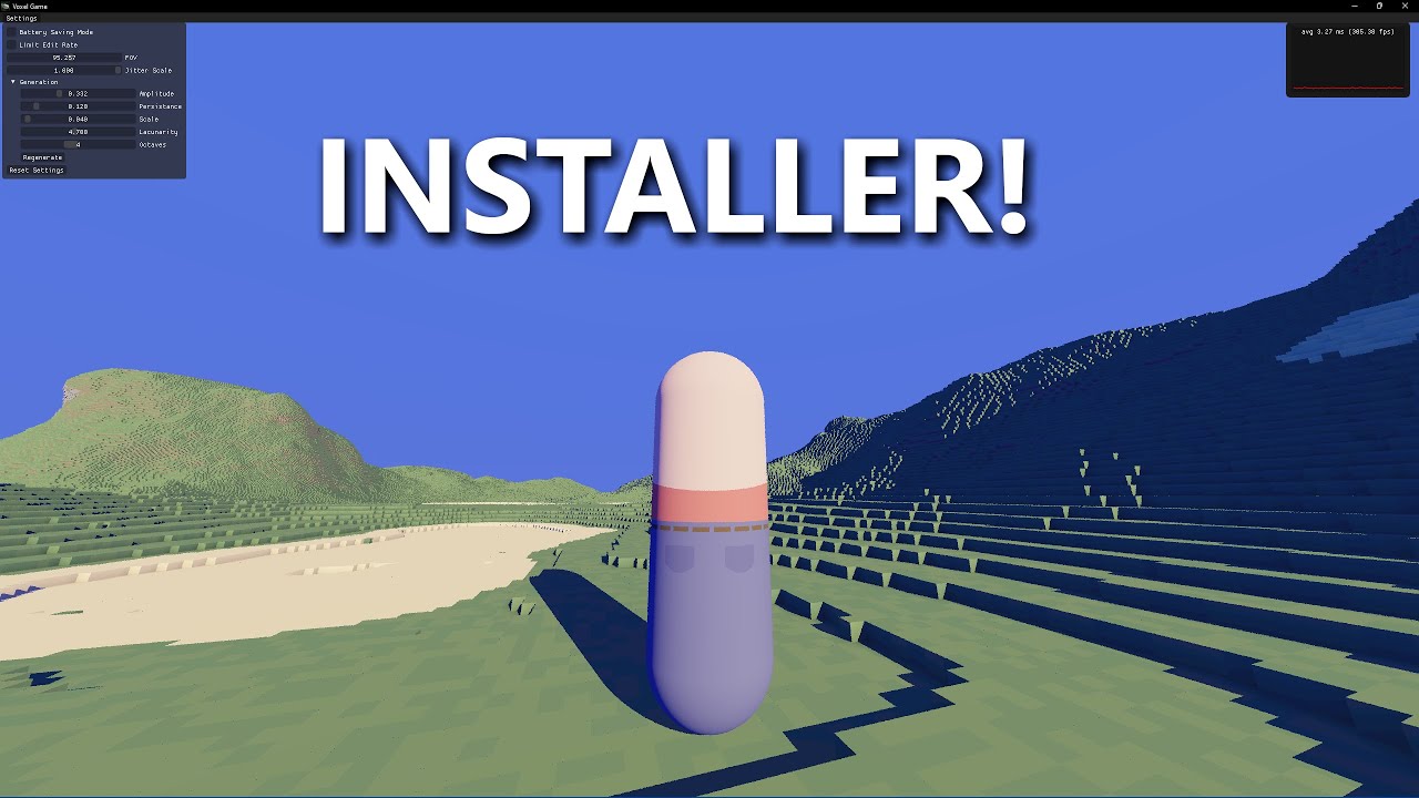 I Created an Installer for my Voxel Engine! | Voxels *Weekend update #12