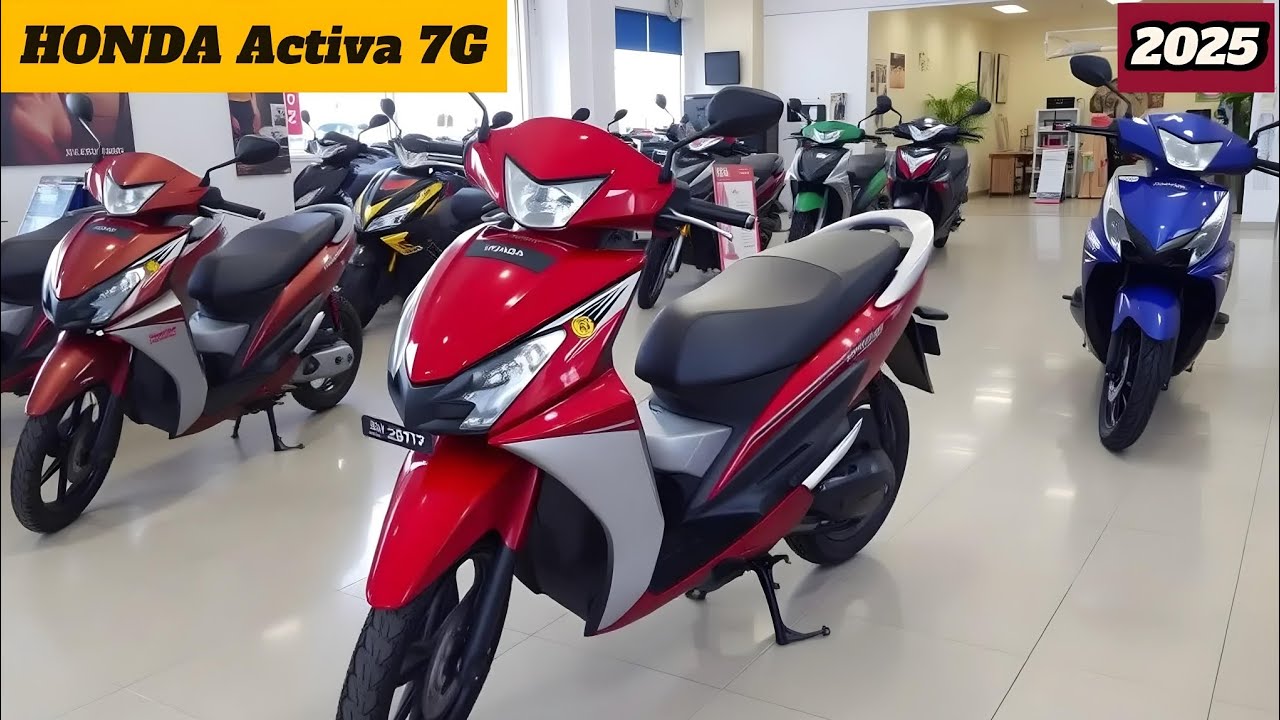 NEW Honda Activa 7G Model Red  (2025)Finally Launched!!
