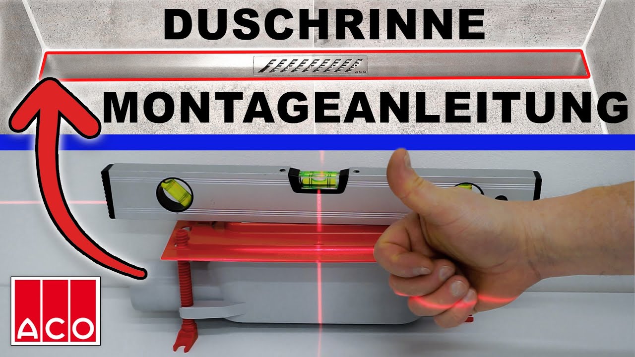 Duschrinne einbauen und abdichten? So einfach geht&rsquo;s mit ACO! (Ebene Dusche nachtr&auml;glich einbauen)