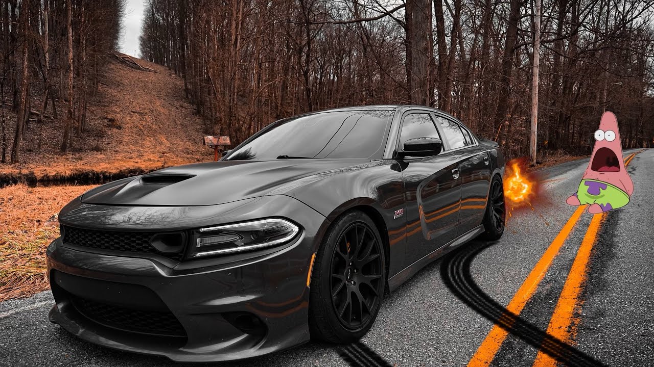 BURBLE TUNED DODGE CHARGER RT POV IN THE VALLEY ( VERY LOUD BURBLES )