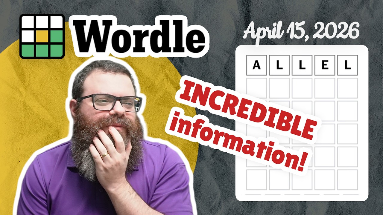 It's almost unfair | Wordle #1761 (April 15, 2026)