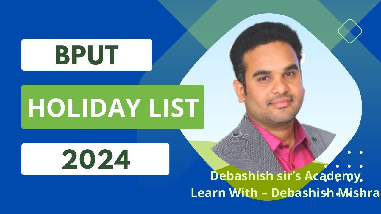 BPUT HOLIDAY LIST 2024.