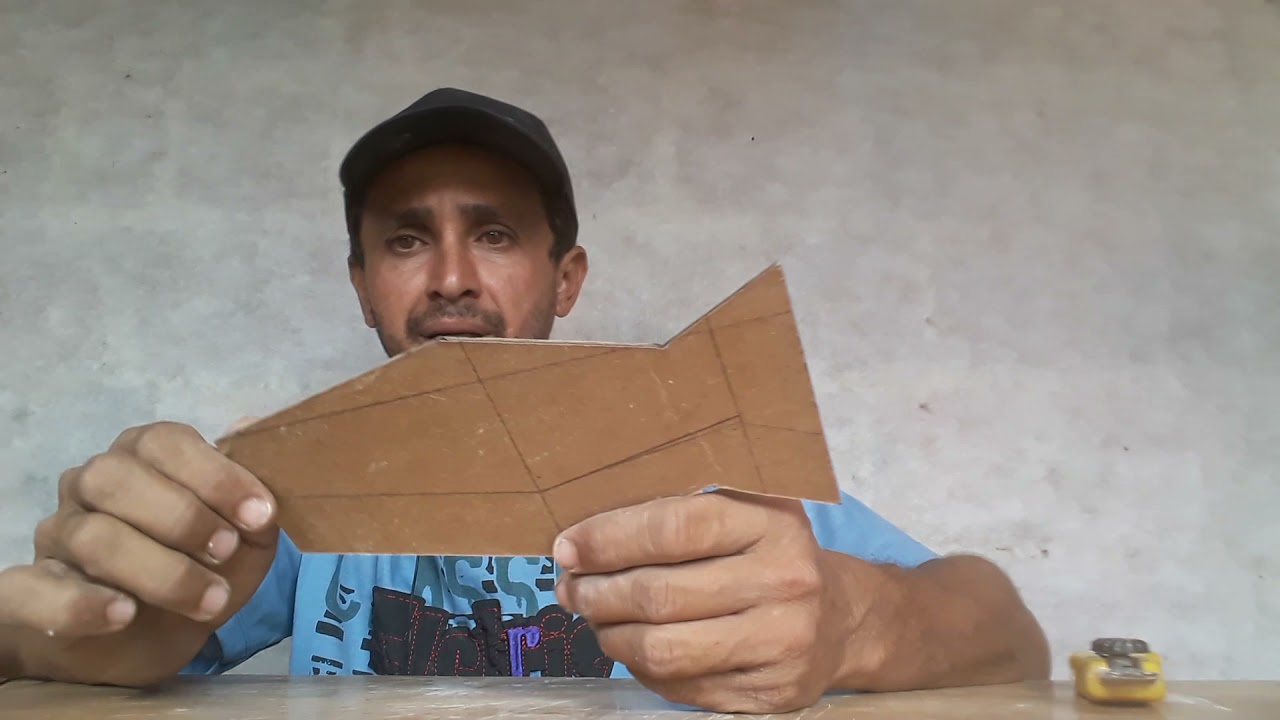 vaso de gesso em molde de papelão aprenda facil