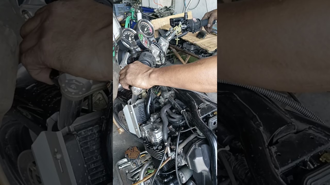 Legendary talaga tong CB400 kahit tagas tagas na takbo padin !