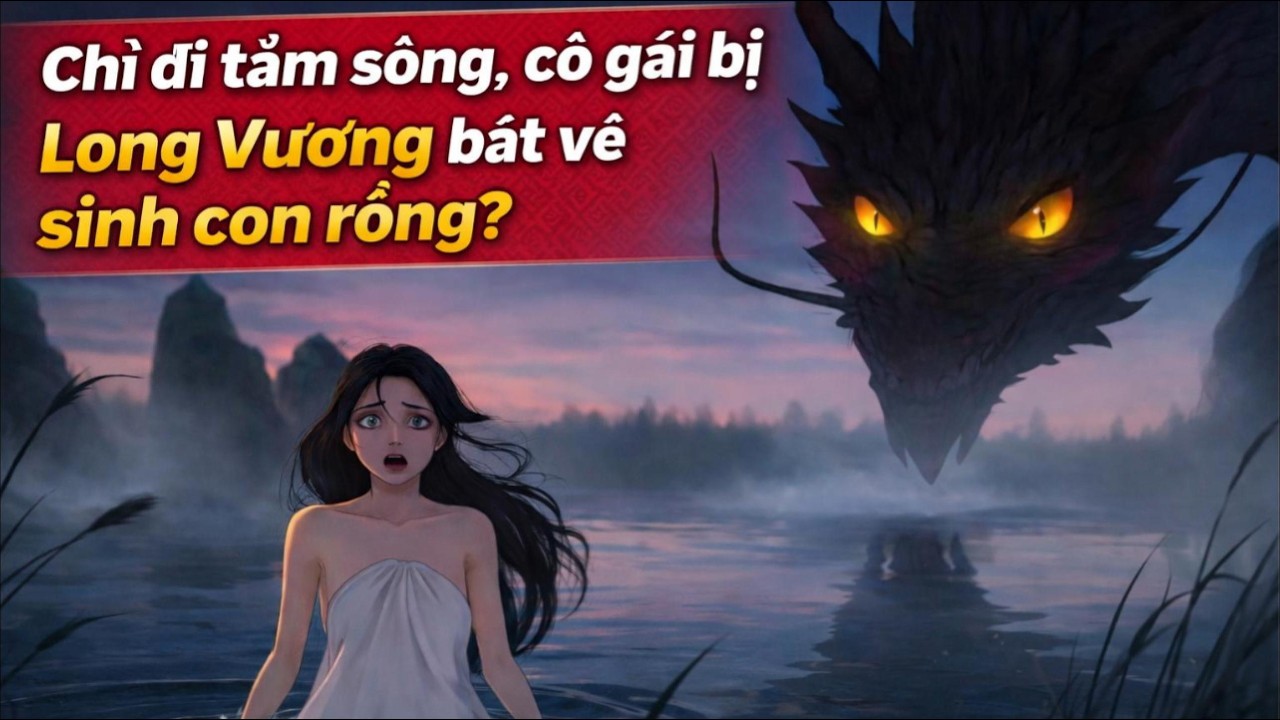 FULL | Chỉ đi tắm sông, cô gái bị Long Vương bắt về sinh con rồng?