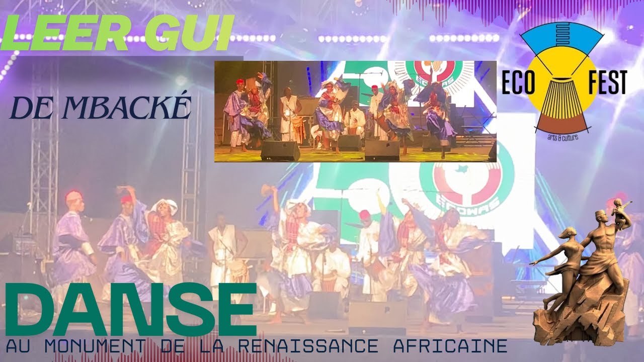 Leer Gui de Mbacké Danse ECOFEST - Monument de la Renaissance #ambiance #sabar   #senegal