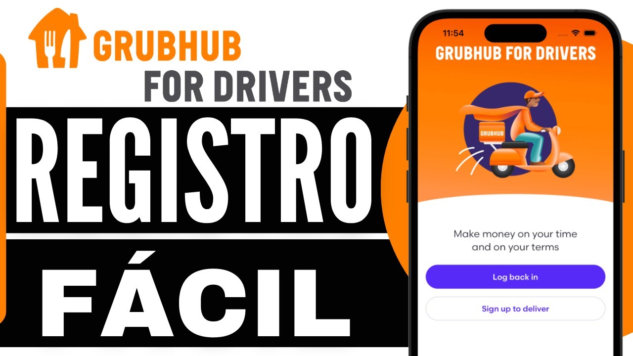 Cómo REGISTRARSE en Grubhub Driver en ESPAÑOL (Rápido y Fácil)
