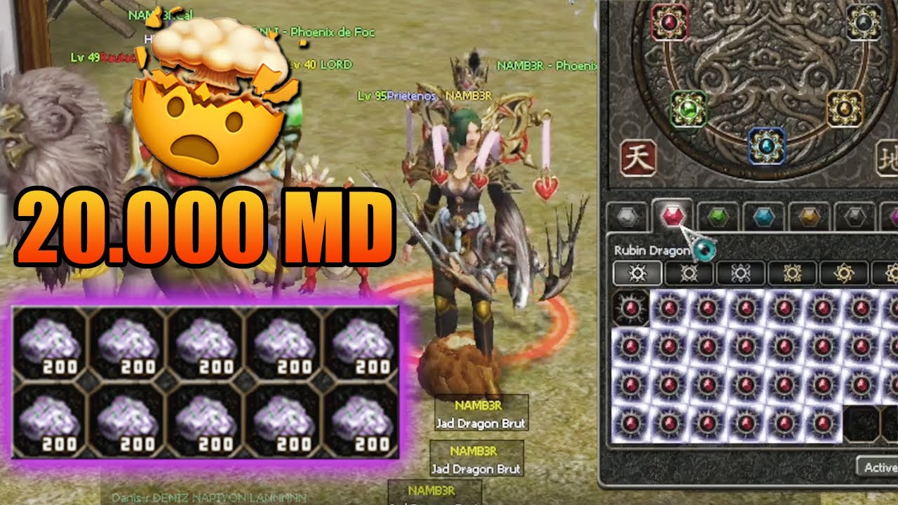 2000 Coruri Dragon Daemonis ✅ Total 20.000 MD 😱😱 Metin2.tr [SAPPHIRE] Safir