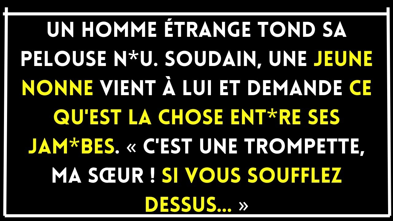 Blague Du Jour! 🤣 Un homme étrange tond sa pelouse... Blagues Drôles Adultes! 🤣
