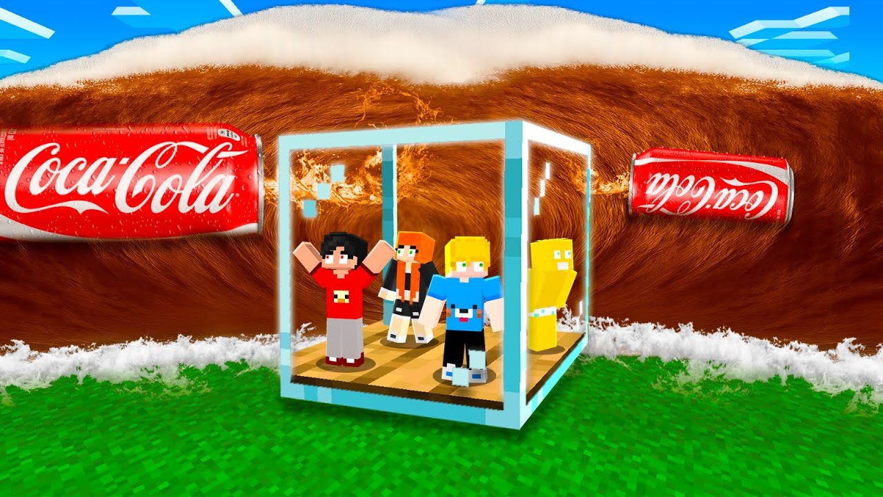 Sobrevivi a um TSUNAMI DE COCA COLA com meus amigos