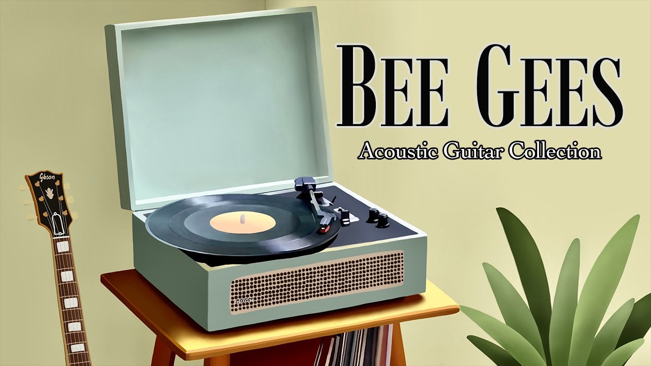 Bee Gees Greatest Hits 1h Acoustic Guitar - Relaxing Instrumental Music for Reading, Working