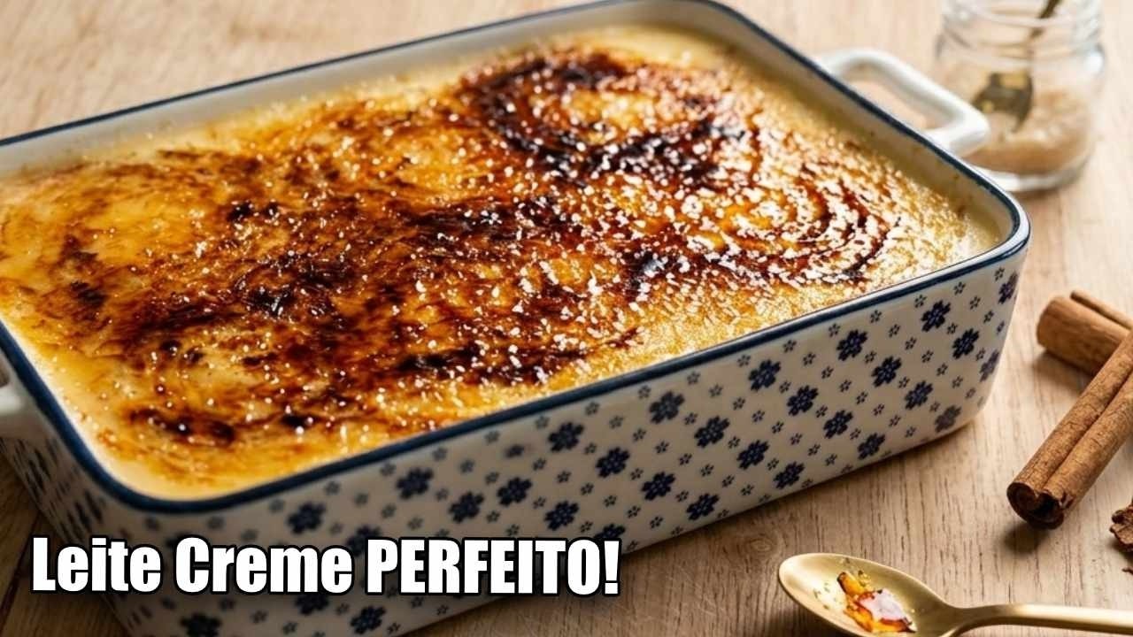 Leite Creme Tradicional Portugu&ecirc;s | Receita F&aacute;cil e Deliciosa!