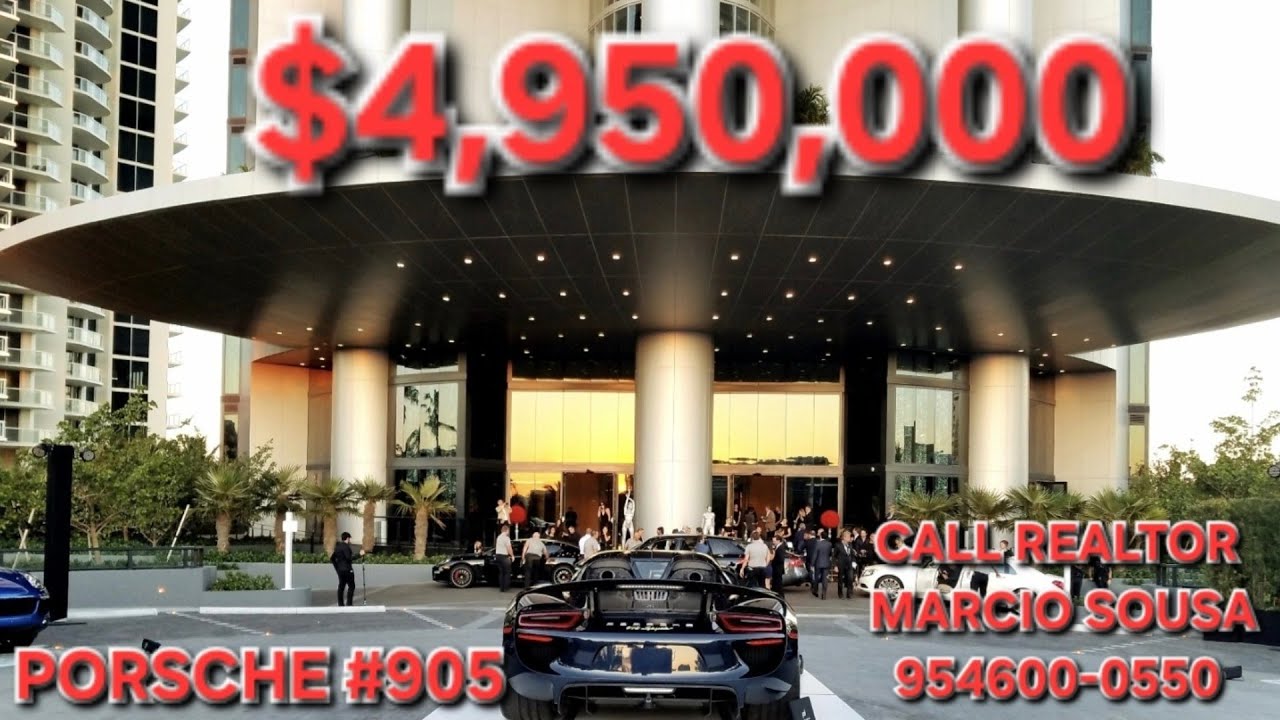 PORSCHE 9X5 - FOR SALE $4,950,000 4/5/1 18555 Collins Ave, SIB, FL 33160- CALL MARCIO 954-600-0550 