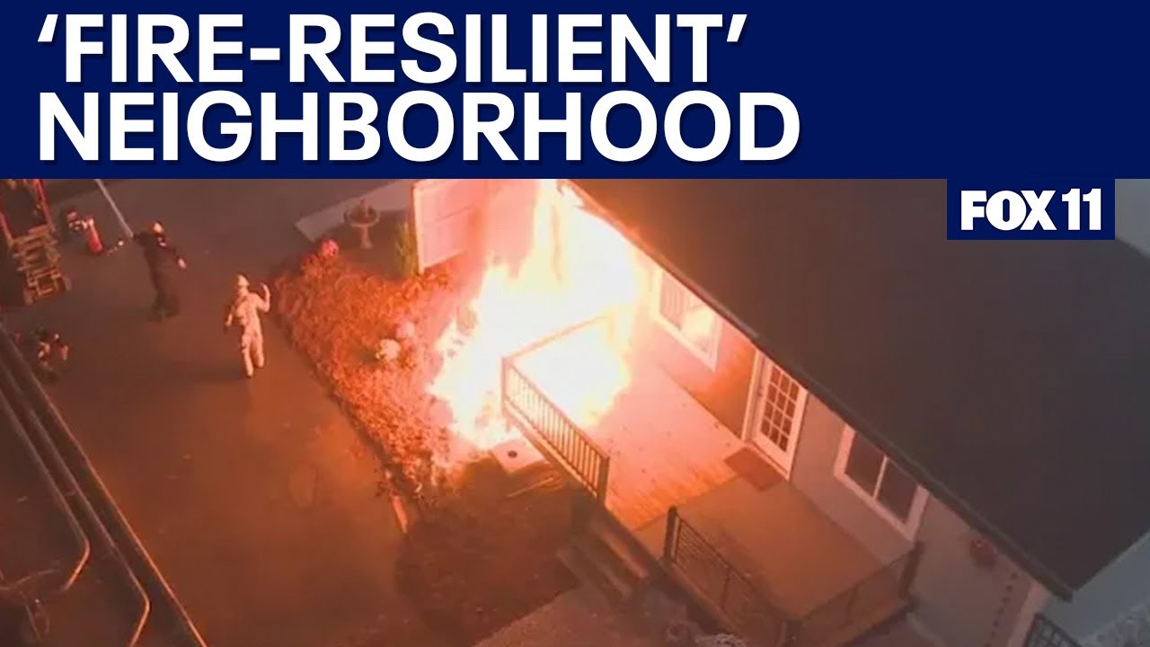 California builds first 'wildfire-resilient' neighborhood in US