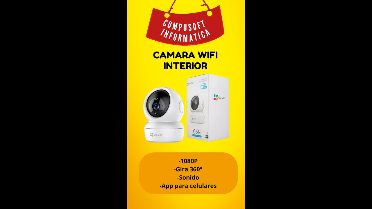 Camara inteligente  Exterior  con Alarma Sonora
