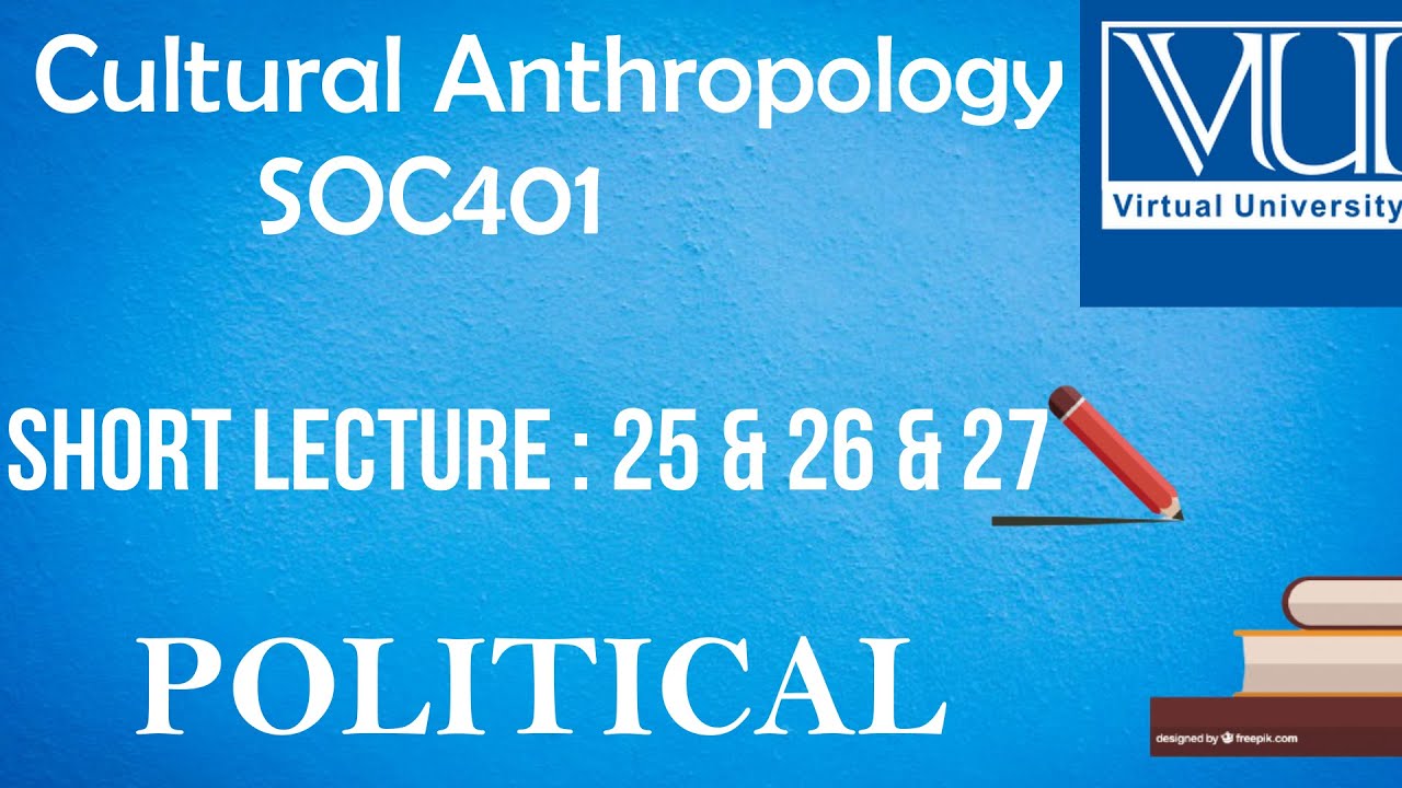 SOC401 || POLITICAL ORGANIZATION || Lecture #25, 26 & 27 || Cultural Anthropology