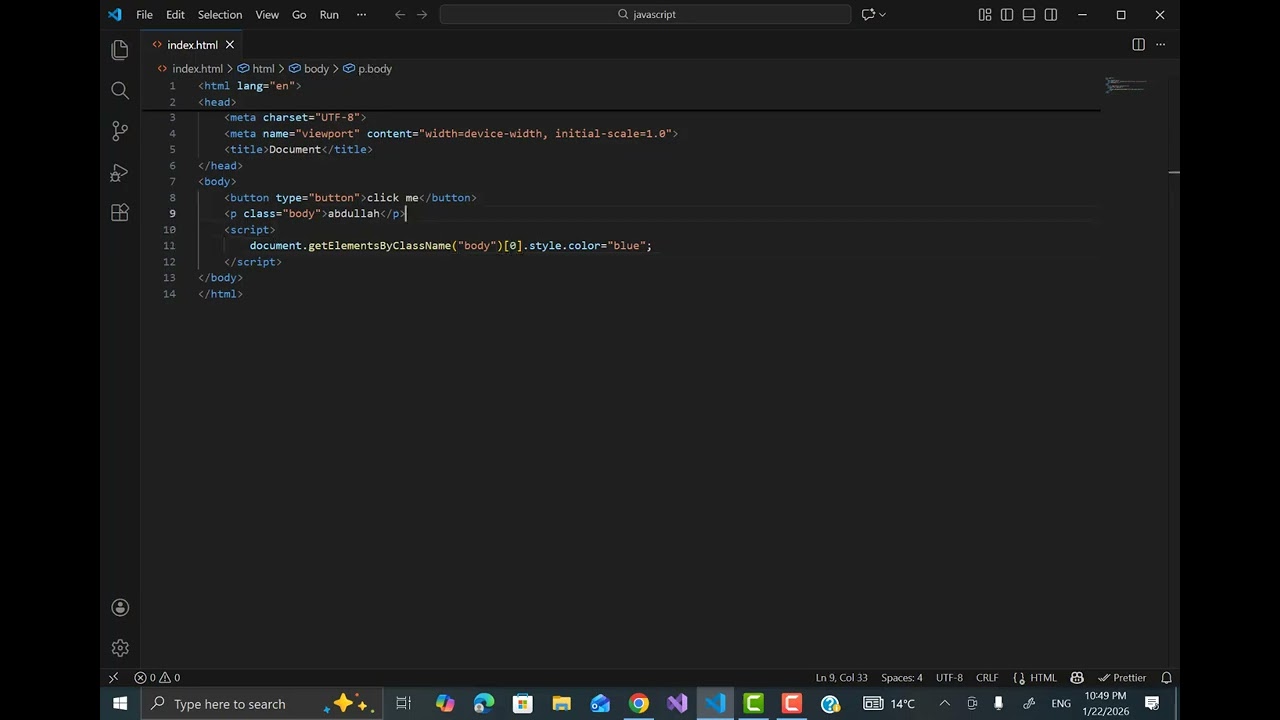 Tutorial javascript document part 3