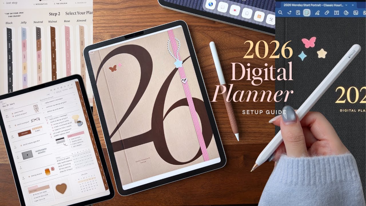 Руководство по настройке цифрового планировщика на 2026 год 🤎 | iPadOS 26 + Полезные заметки ✏️