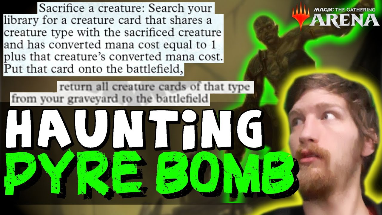 LOL EASY REANIMATE BOMB IS BUSTED! Haunting Voyage Pyre of Heroes Combo Kaldheim Standard MTG Arena