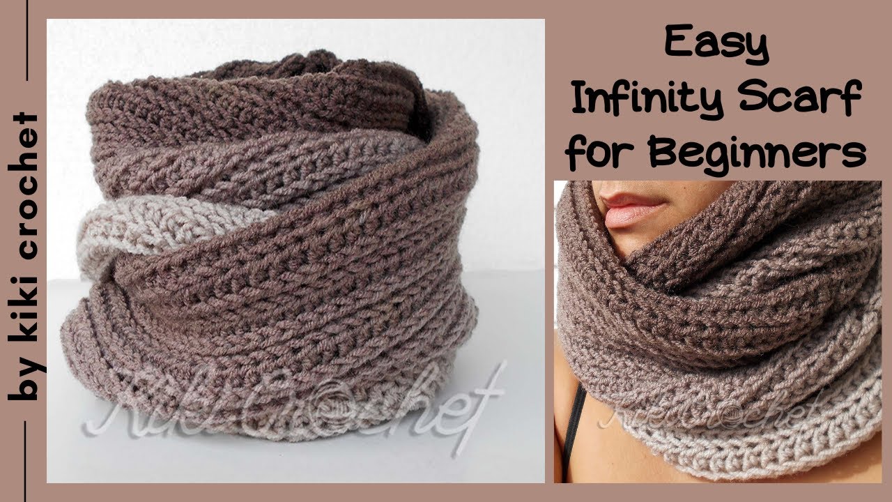 How to Crochet an Infinity Scarf for Beginners + Chart for All Sizes