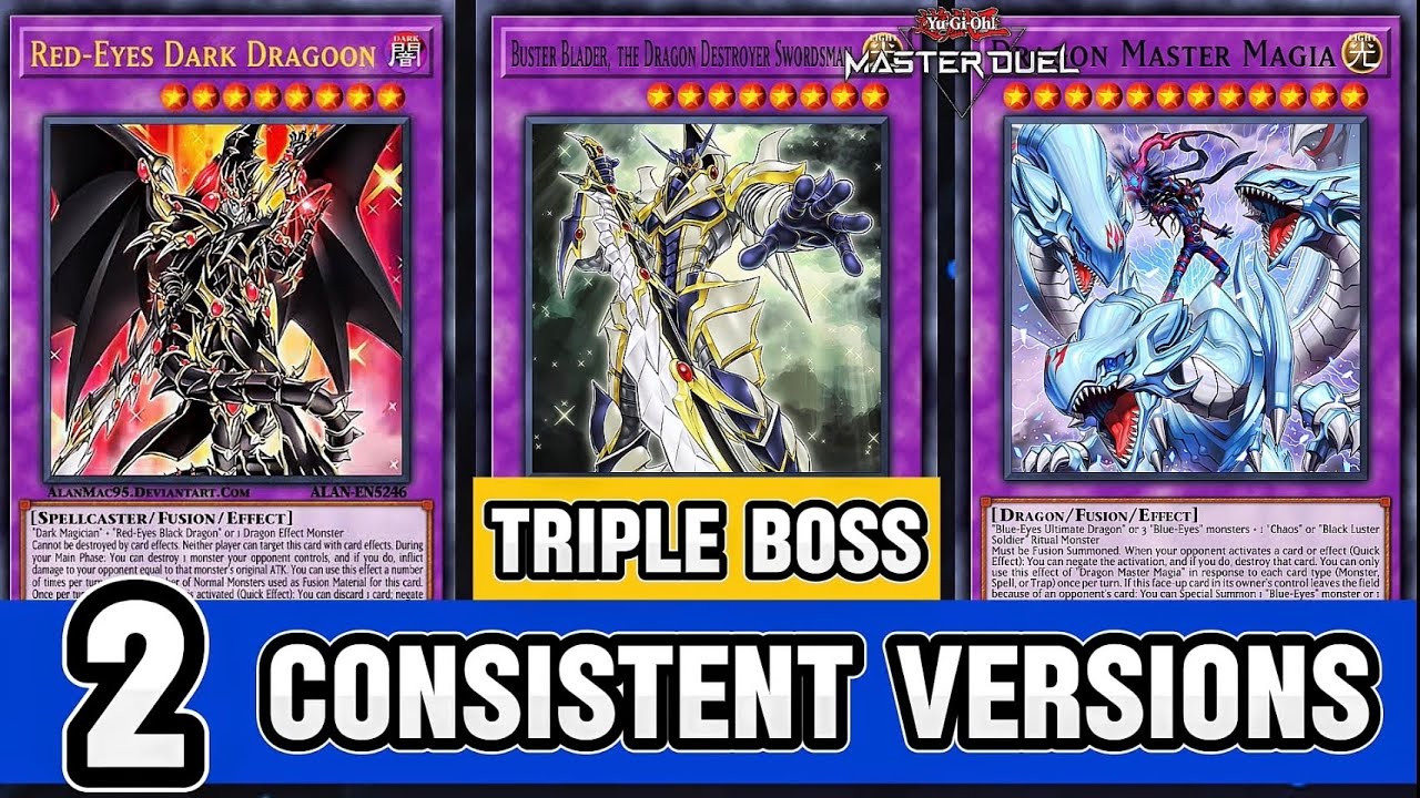 TRIPLE BOSS Deck, 2 CONSISTENT VERSIONS | Protos Buster Dragoon Magia Crushing Meta [Master Duel]