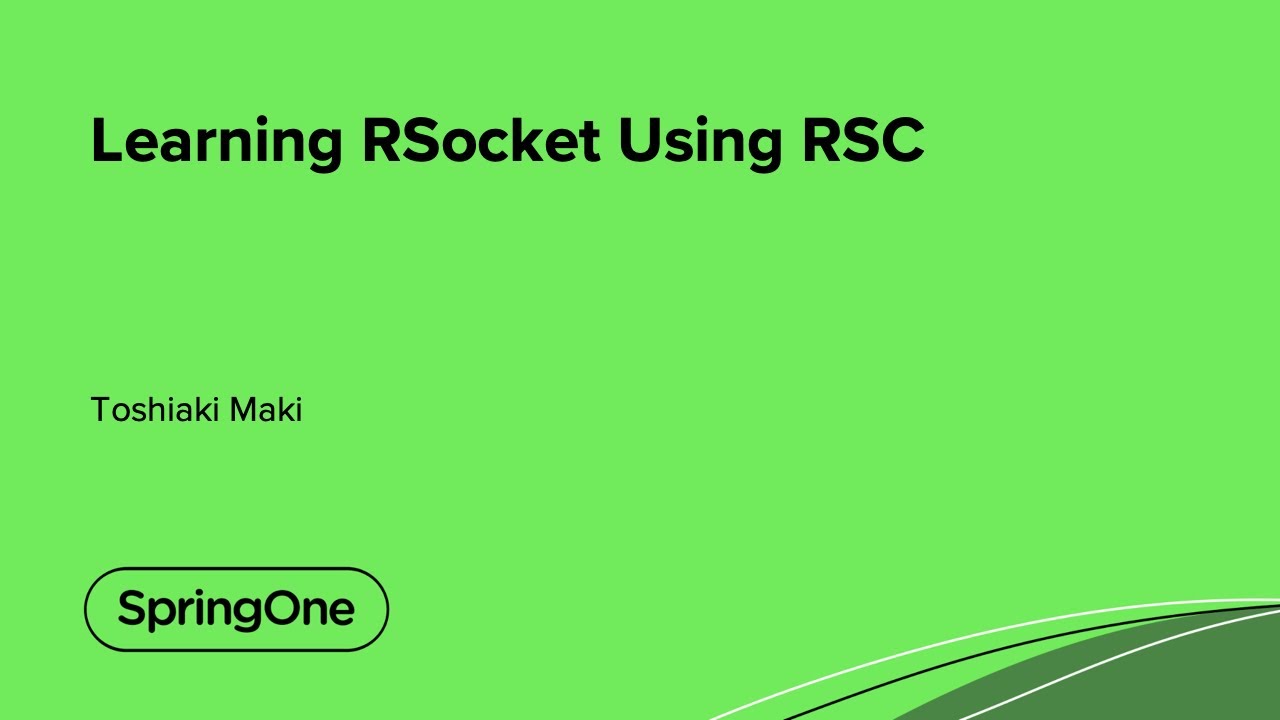 Learning RSocket Using RSC