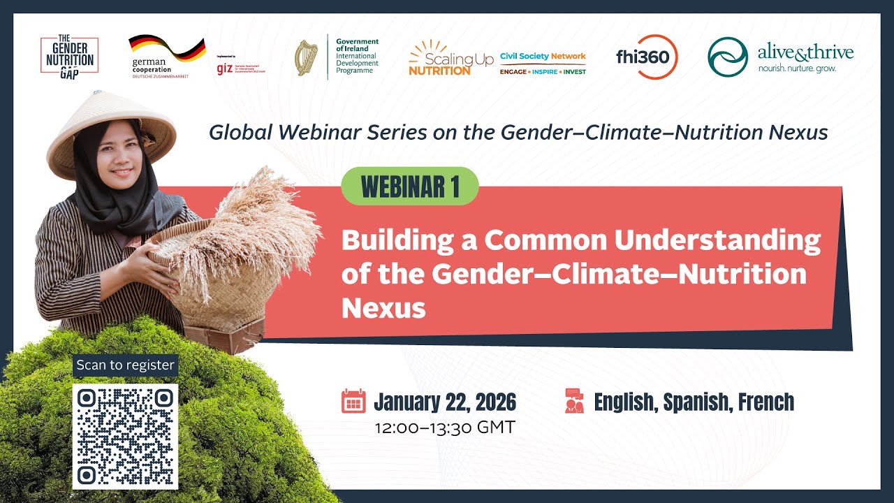 Global Webinar Series on the Gender-Climate-Nutrition Nexus: Webinar 1 (EN)