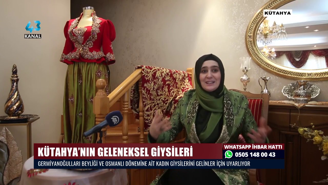 KÜTAHYA'NIN GELENEKSEL GİYSİLERİ GELİNLER İÇİN UYARLANIYOR