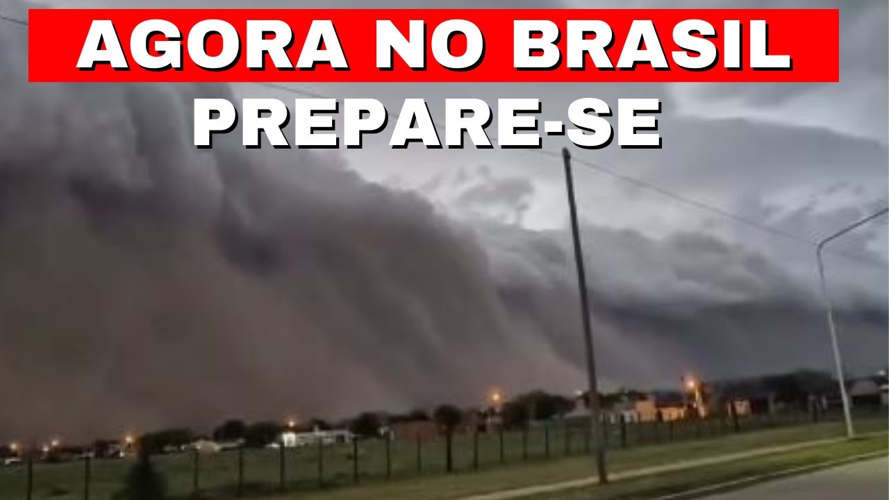 ALERTA LARANJA no BRASIL: CHUVA FORTE e VENTOS de 100km/h