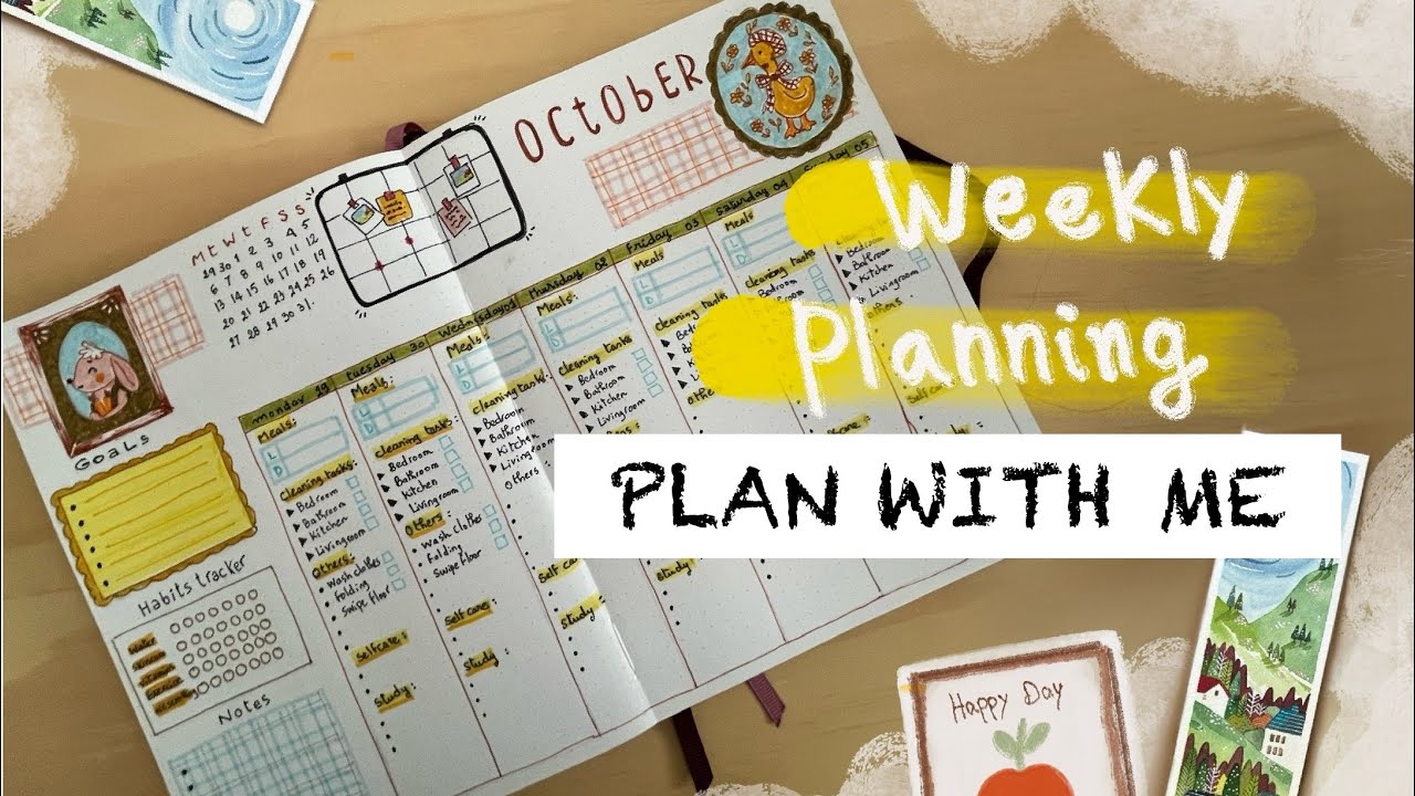 Weekly planning october 2025 | PLAN WITH ME bullet journal 📝 