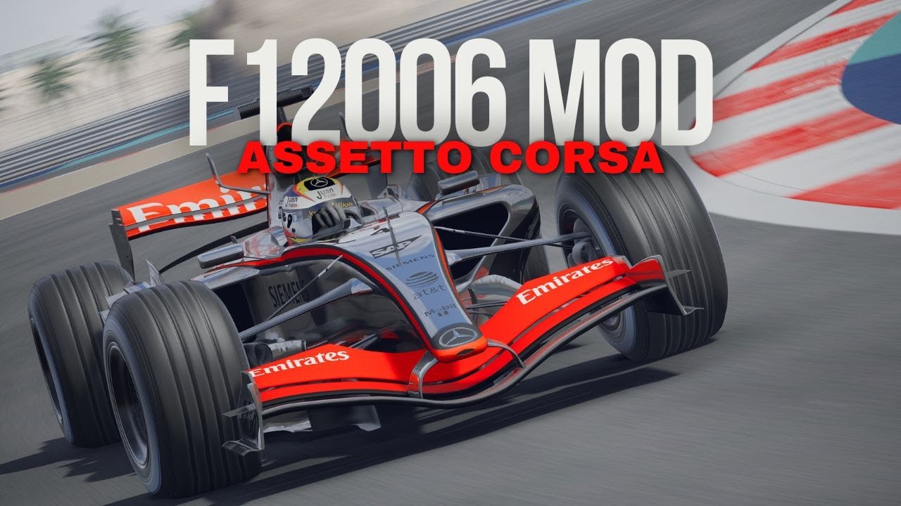 Assetto Corsa F1 2006 – ошеломляющий круг Монтойи на McLaren в Бахрейне! Чистая скорость и точность