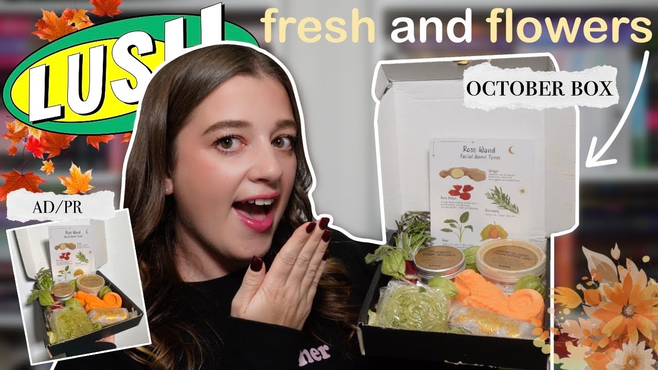 Распаковка и первые впечатления от LUSH FRESH AND FLOWERS BOX 🍂🐻☕️ октябрь 2025 • Мелоди Коллис