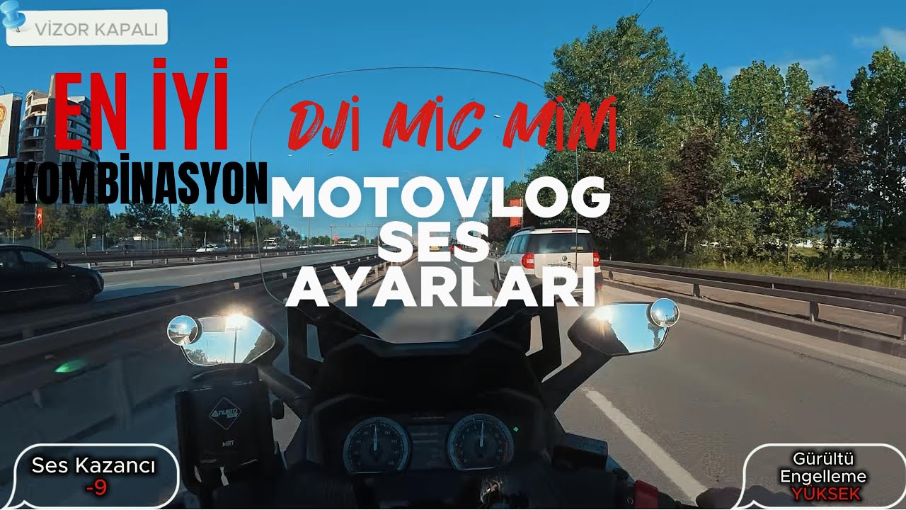MOTOVLOG İÇİN EN İYİ MİKROFON/DJI MİC MİNİ/MOTORCYCLE MIC TEST/MOTOVLOG EKİPMANLARI