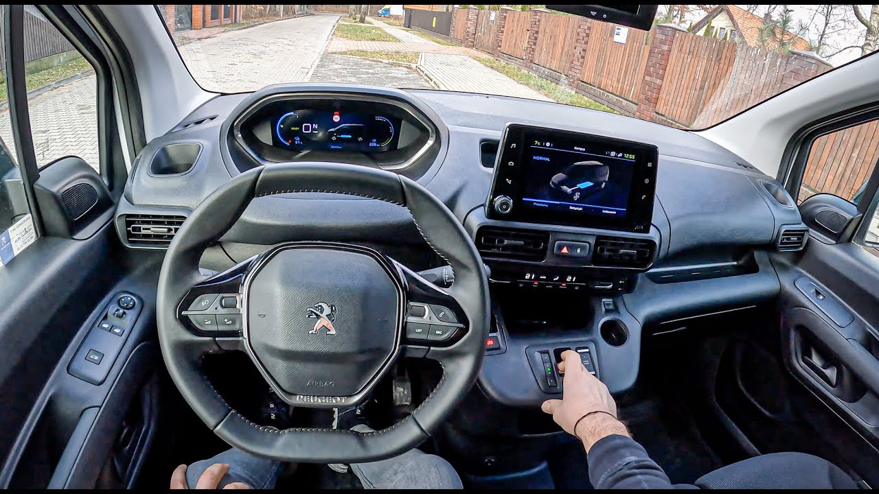 2022 Peugeot e-Partner [50 KWH 136HP] | POV Test Drive #1082 Joe Black