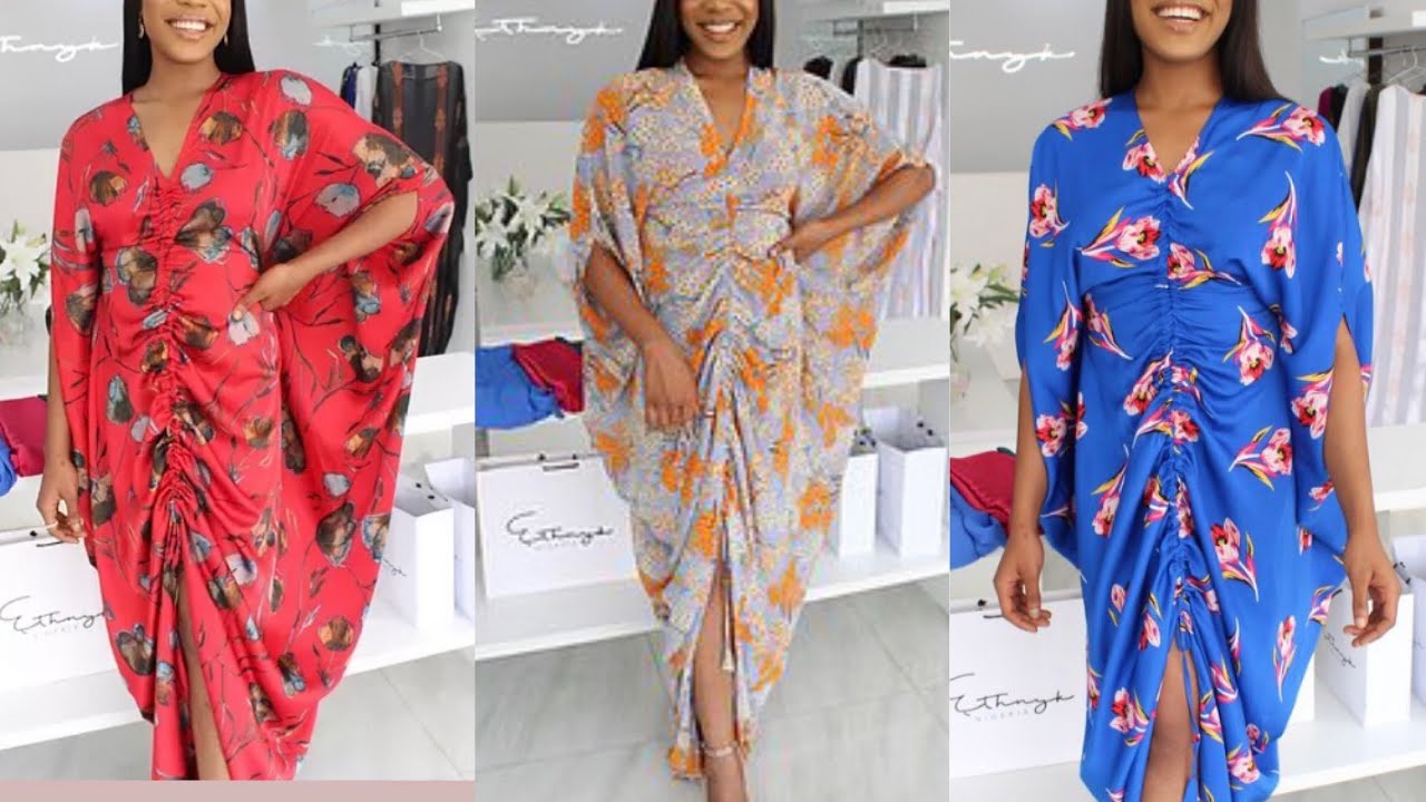 How To Cut And Sew Bubu With Draw String/ Trendy Bubu