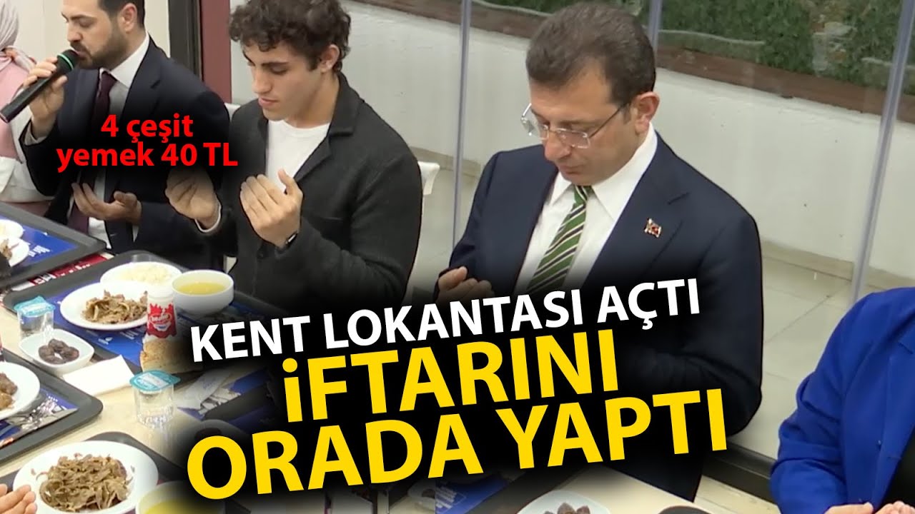 Ekrem İmamoğlu, Arnavutköy'de Kent Lokantası açtı! İftarını da orada yaptı