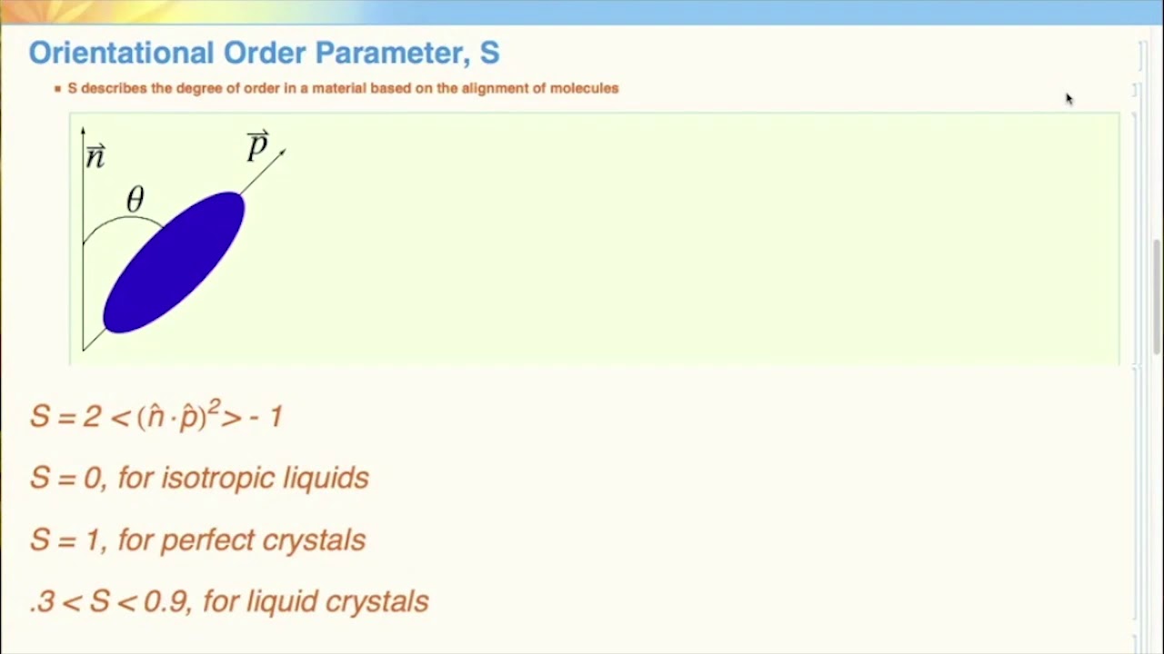 Student Video: Liquid Crystals
