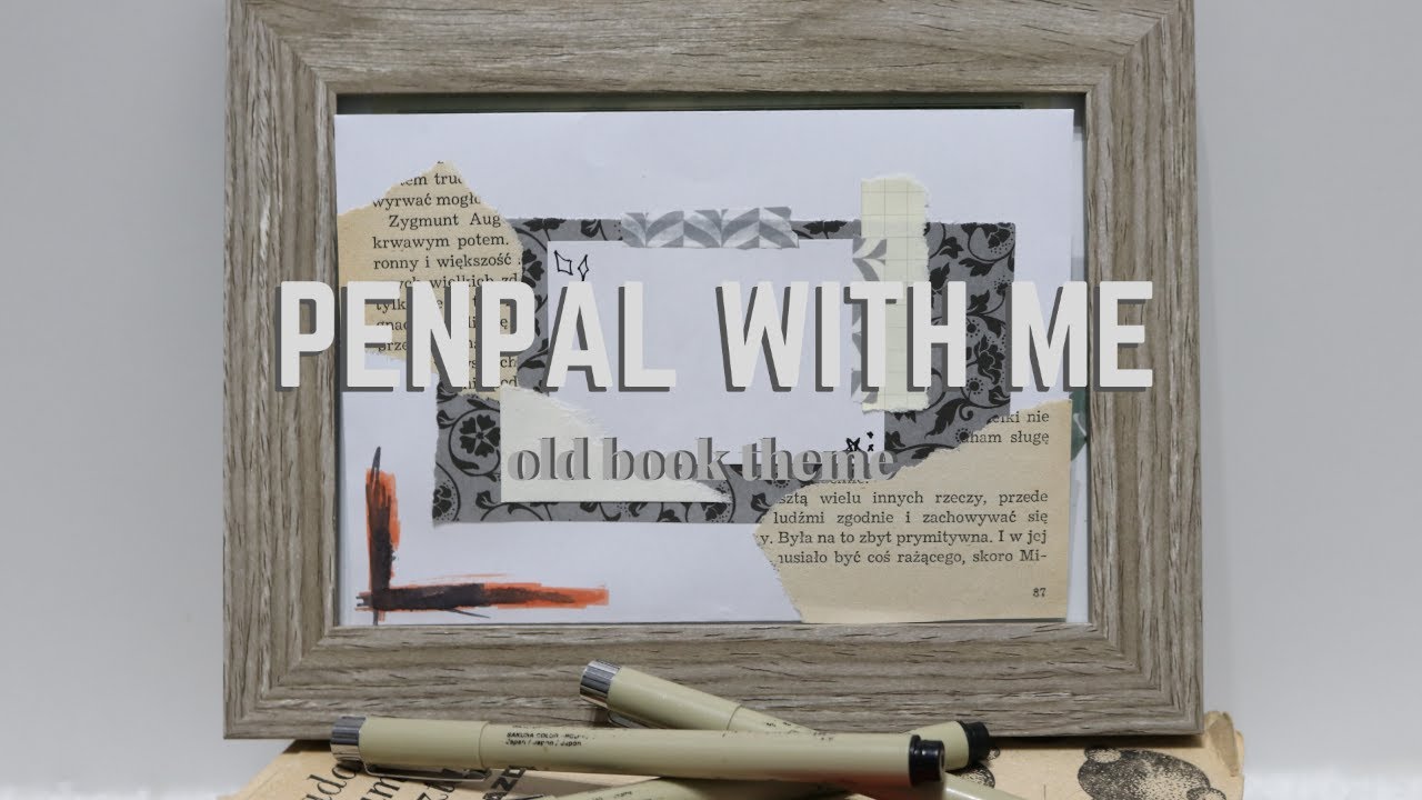 💌(kpop)penpal with me #3 | old book theme📚