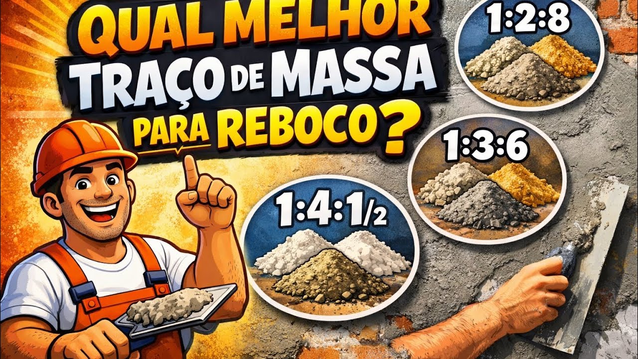 Com essa massa de reboco faço 50 metros quadrados por dia 