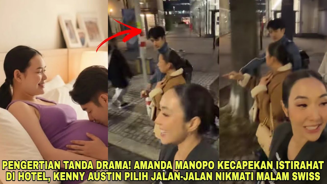Pengertian❗Amanda Manopo Kecapekan Istirahat di Hotel, Kenny Austin Jalan-jalan Nikmati Malam Swiss