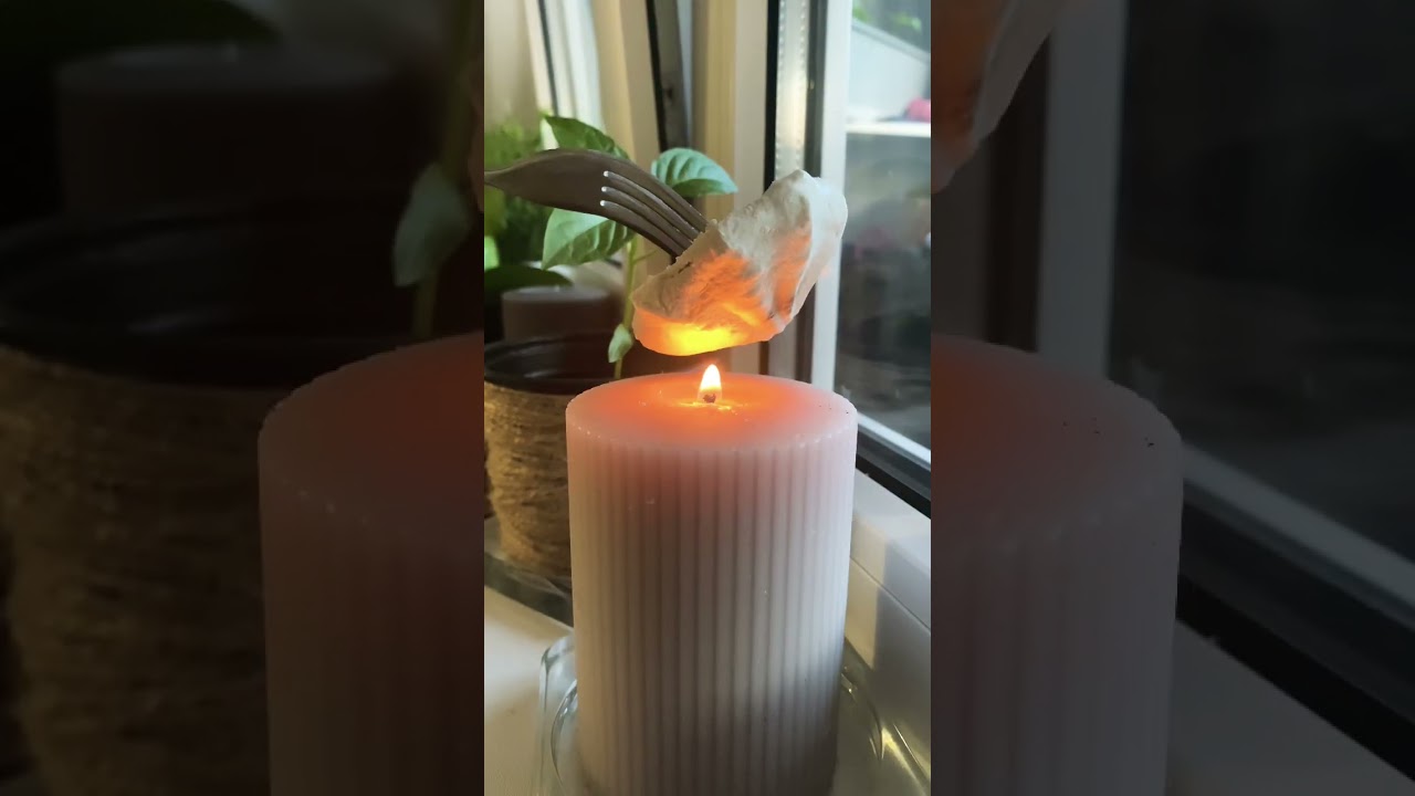 ASMR #marshmello LIFEHACK! Пожарить #маршмеллоу на свечке легко! #asmr #cefiro #a4 #sub